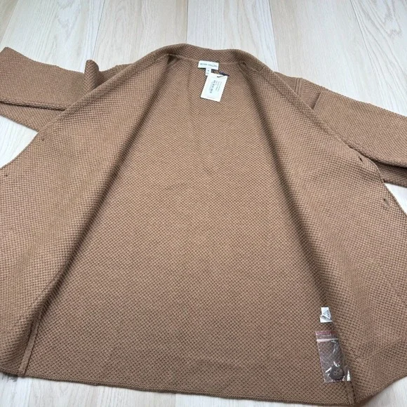 NWT Peter Millar Mens Turbinado Brown Anderson Cardigan Sweater Size Medium - Picture 2 of 9